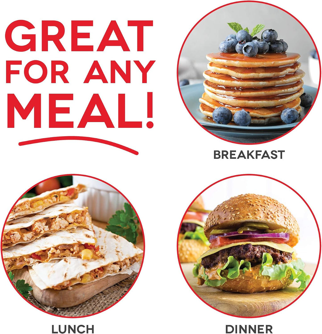 Everyday Nonstick Electric Griddle for Pancakes, Burgers, Quesadillas, Eggs & other on the go Breakfast, Lunch &