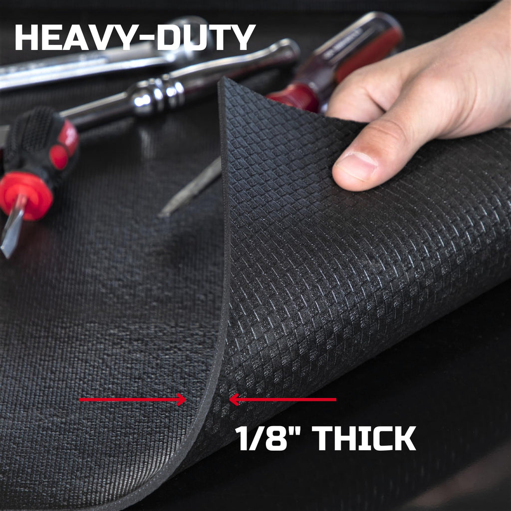 Tool Box Liner 22" Wide x 20 Ft, 1/8" Thick Heavy Duty Toolbox Drawer Liners for Tool Chest Cabinet Workbench &