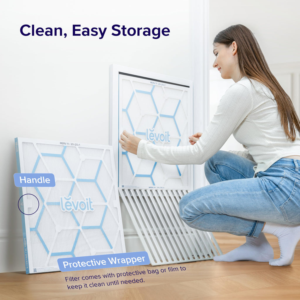 16x25x1 Air Filter MERV 11, 2 Pack