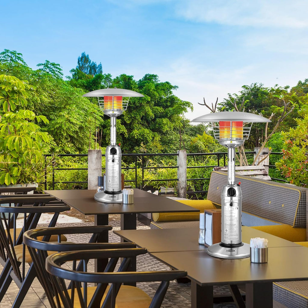 Outdoor Propane Patio Heater, 11,000 BTU Portable Tabletop Heater