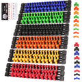 SWANLAKE Socket Organizer Set 18-Piece, 1/4-Inch x 96 Clips, 3/8-Inch x 90 Clips, 1/2-Inch x 72 Clips, Socket