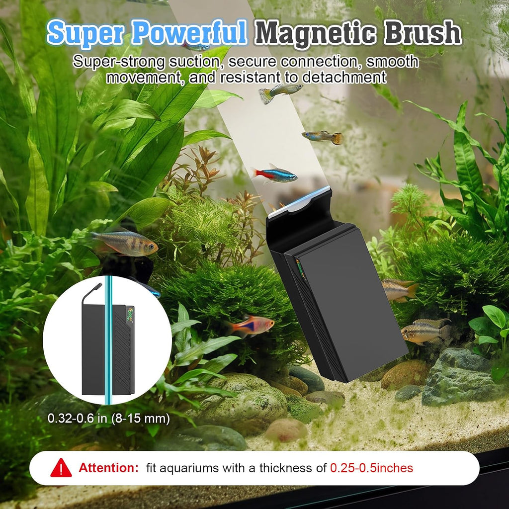 Magnetic Aquarium Glass Cleaner with Ceramic Blade,M