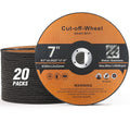 20 Pack Cut Off Wheels 7 Inch Cutting Wheel 7”x1/16”x7/8” Metal and Stainless Steel Cutting Disc Fit for Angle Grinder Aggressive Cutting disc for General Purpose Metal Cutting