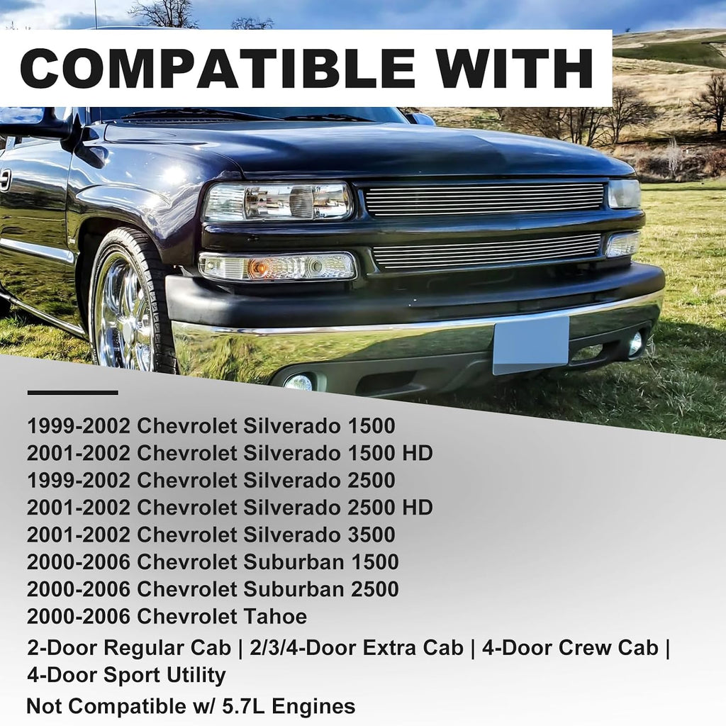 Headlights Assembly Compatible with 1999 2000 2001 2002 Chevy Silverado