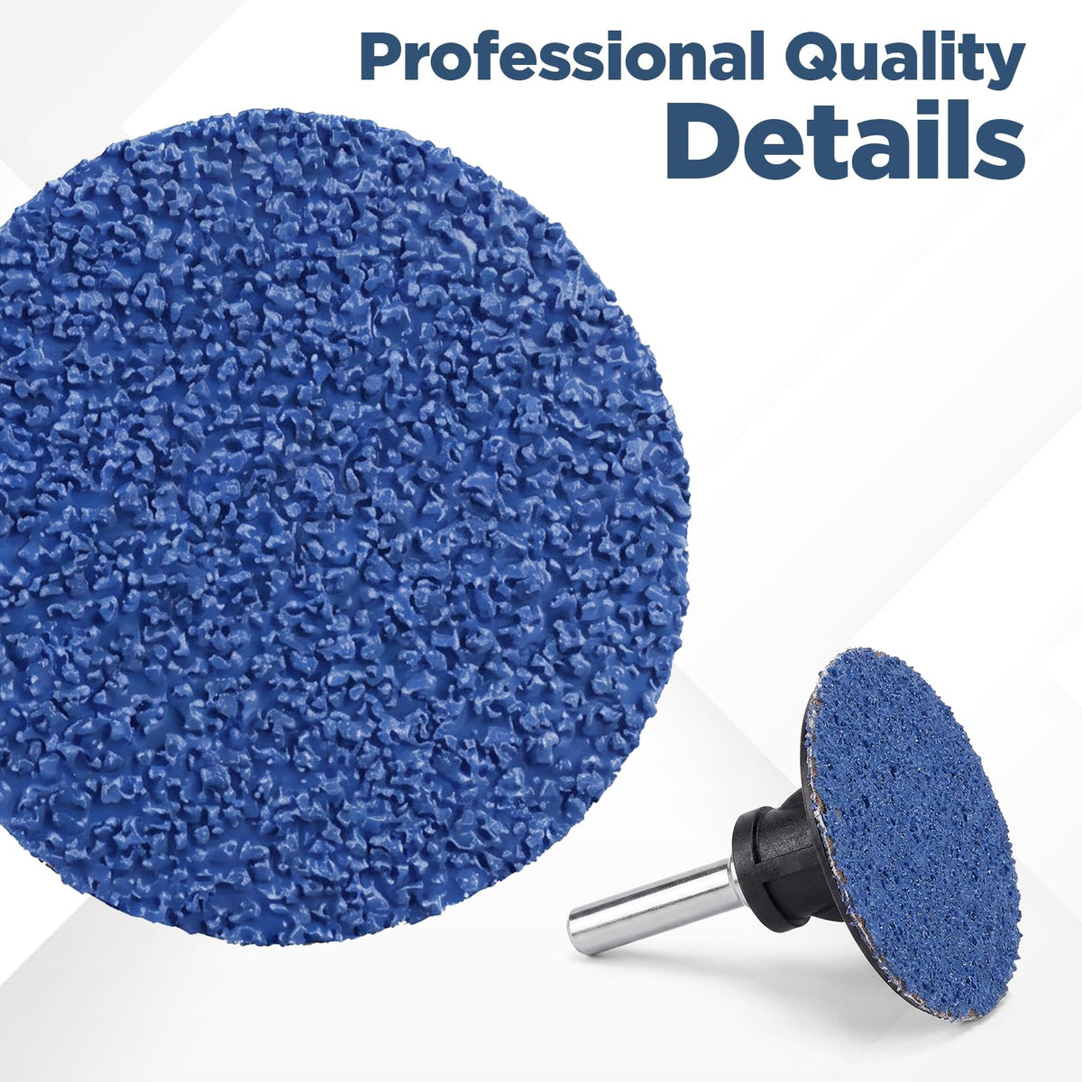 50 Pcs 2 Inch Flap Discs, 36 Grit 2 Sanding Discs with Aluminum Oxide Coated for Surface Prep, Grinding & Polishing (Blue, 2 x 2 Inches)