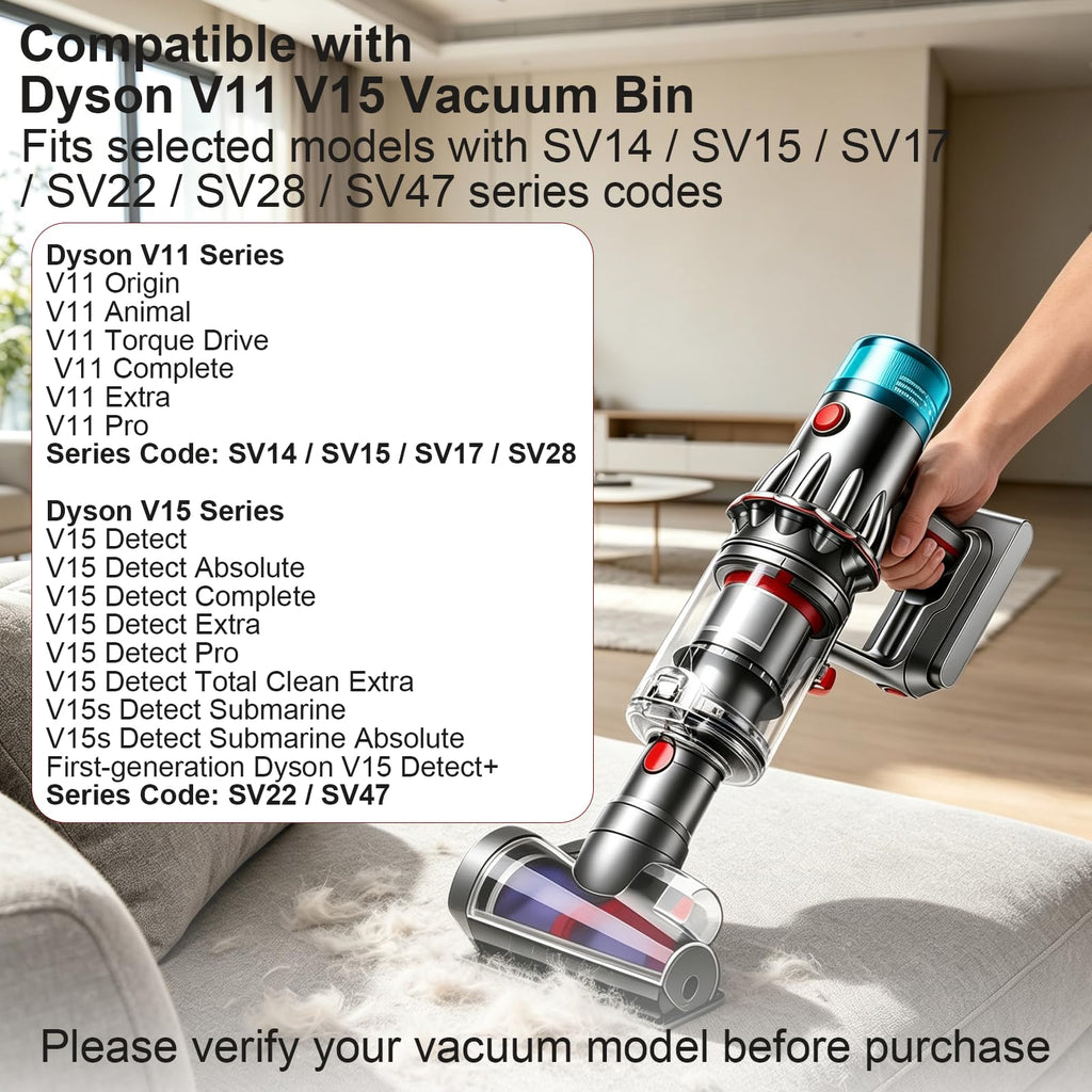 Dust Bin Top Seal Ring Replacement for Dyson V11 V15 V15s Detect Vacuum