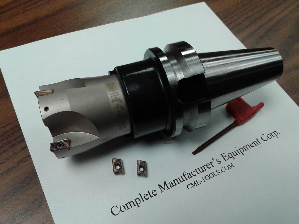 2" 90 Degree indexable face Mill, Shell Mill, BT40 Arbor, Sandvik #506-SDVK-2