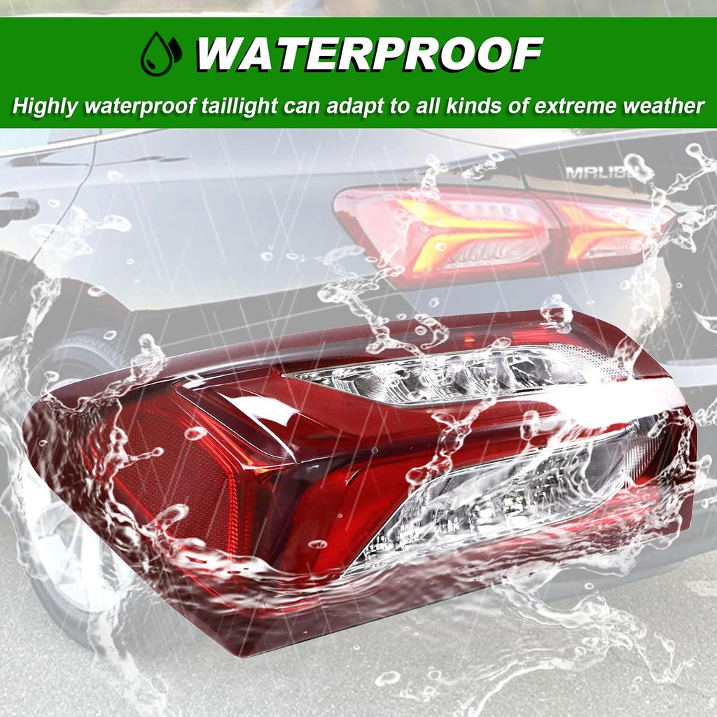 LED Outer Tail Light Compatible with Chevy Malibu 2019 2020 2021 2022