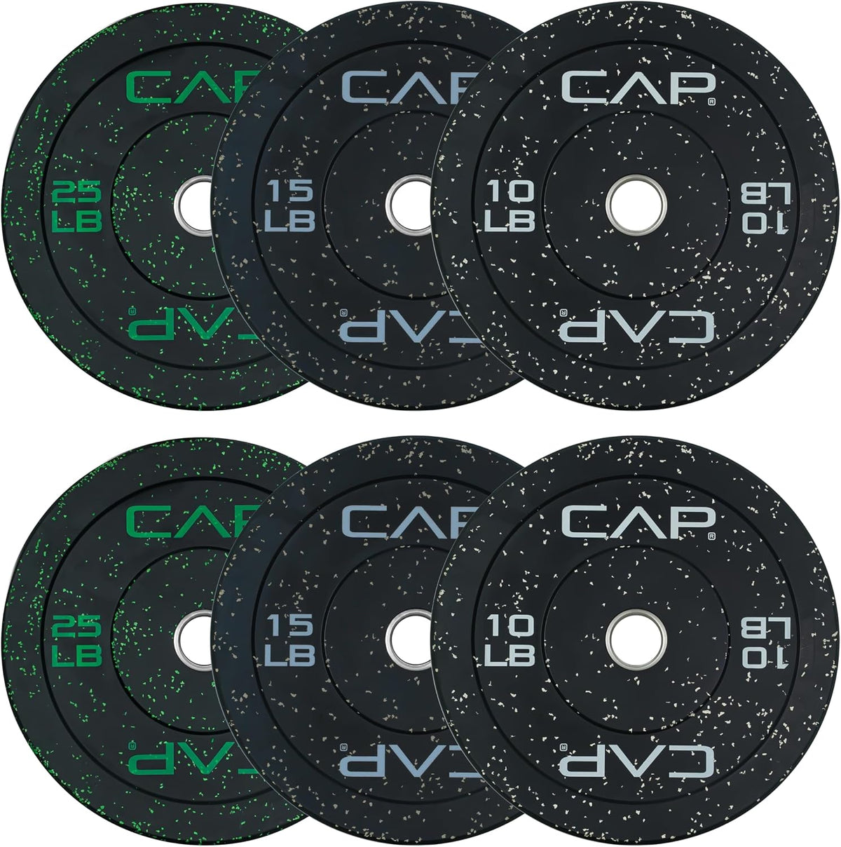 2-inch Olympic Bumper Plate Weight Set | 100-370 lbs | Multiple Colors | Storage Rack Optional