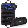 Roll Up Tool Bag, Tool Roll Organizer with 4 Pockets & 2 Pouches