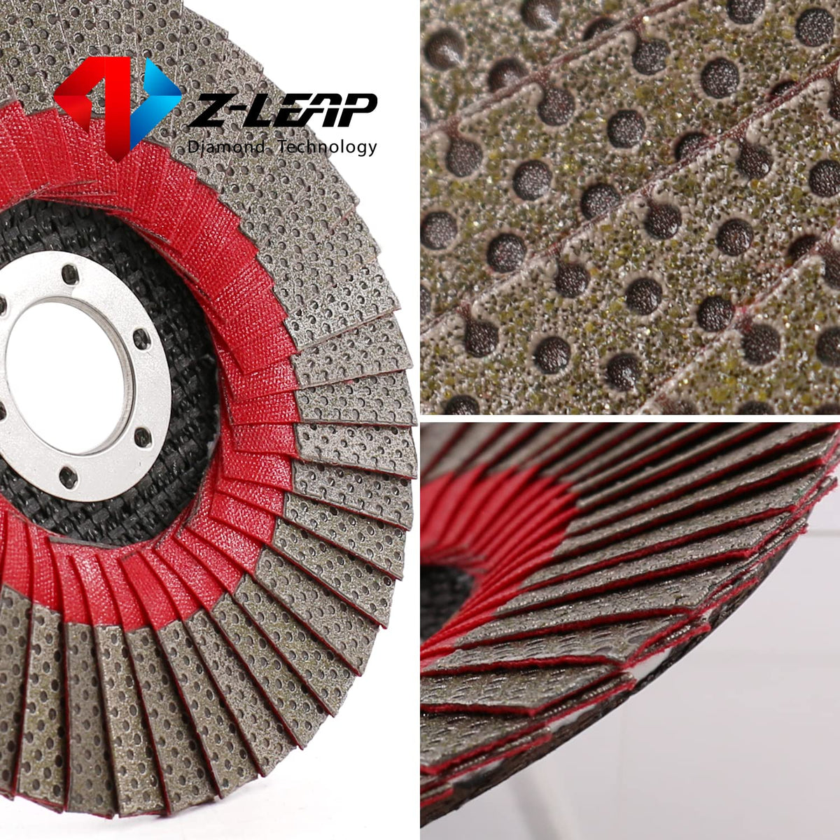 4Inch 60 Grit Grinding Wheels 100mm Flap Sanding Abrasive Disc for Angle Grinder Diamond Sanding Pad with 5/8" Arbor