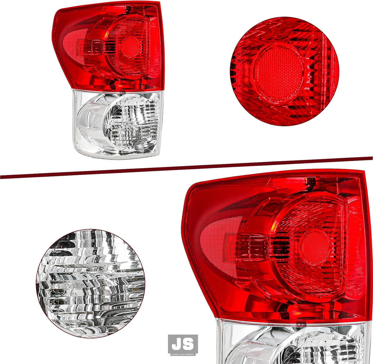 JSBOYAT Tail Light Assembly Fit for 2007-2009 Toyota Tundra