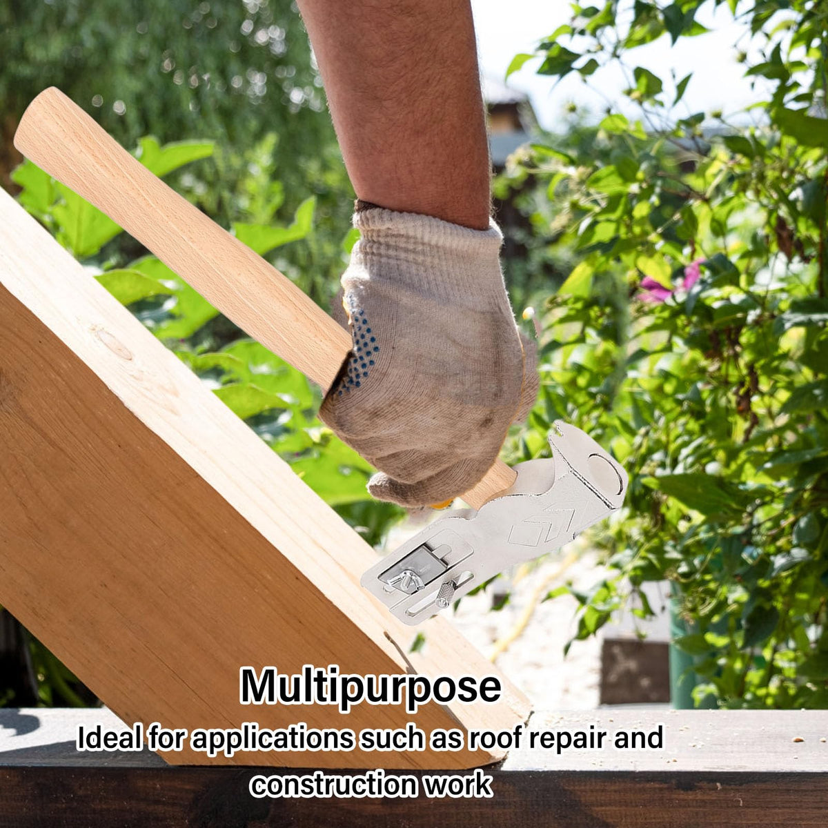 Roofing Hammer, Multi Function Roofing Hatchet Hammer for Roof Repair, Construction Hammers Portable Shingler Hammers