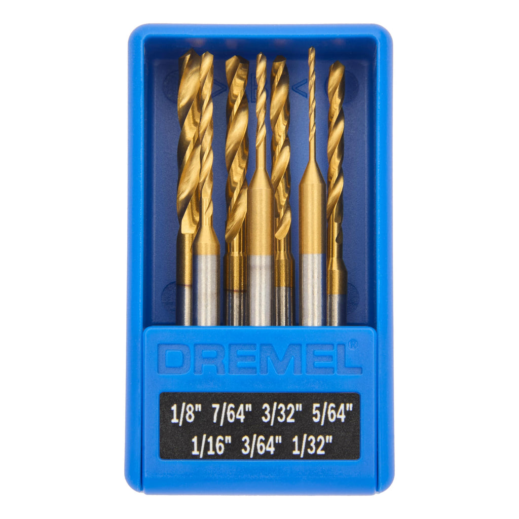 Dremel 628HP 7 Piece Titanium-Coated Rotary Drill Bit Set