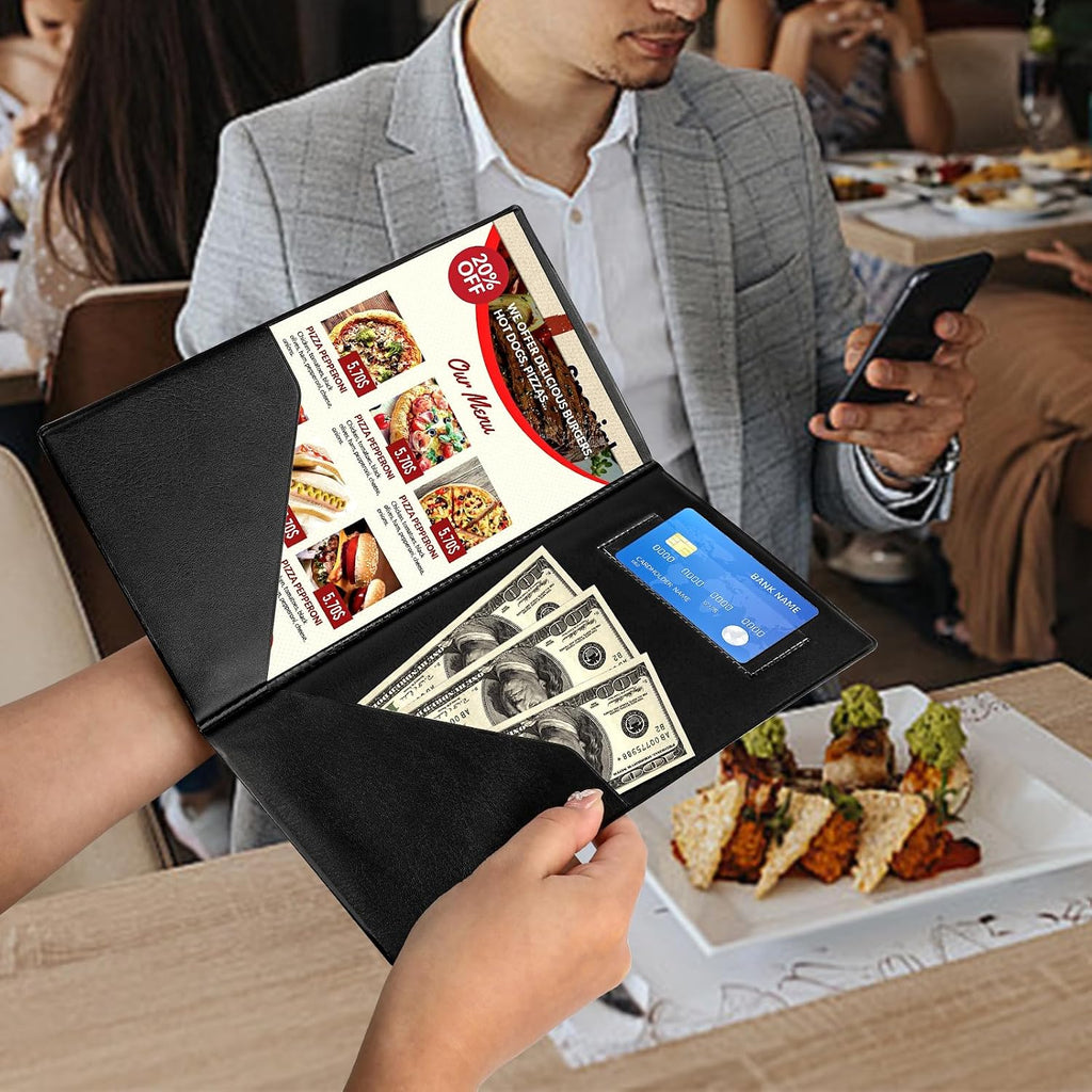 30 Pcs Server Books, Check Presenters for Restaurants