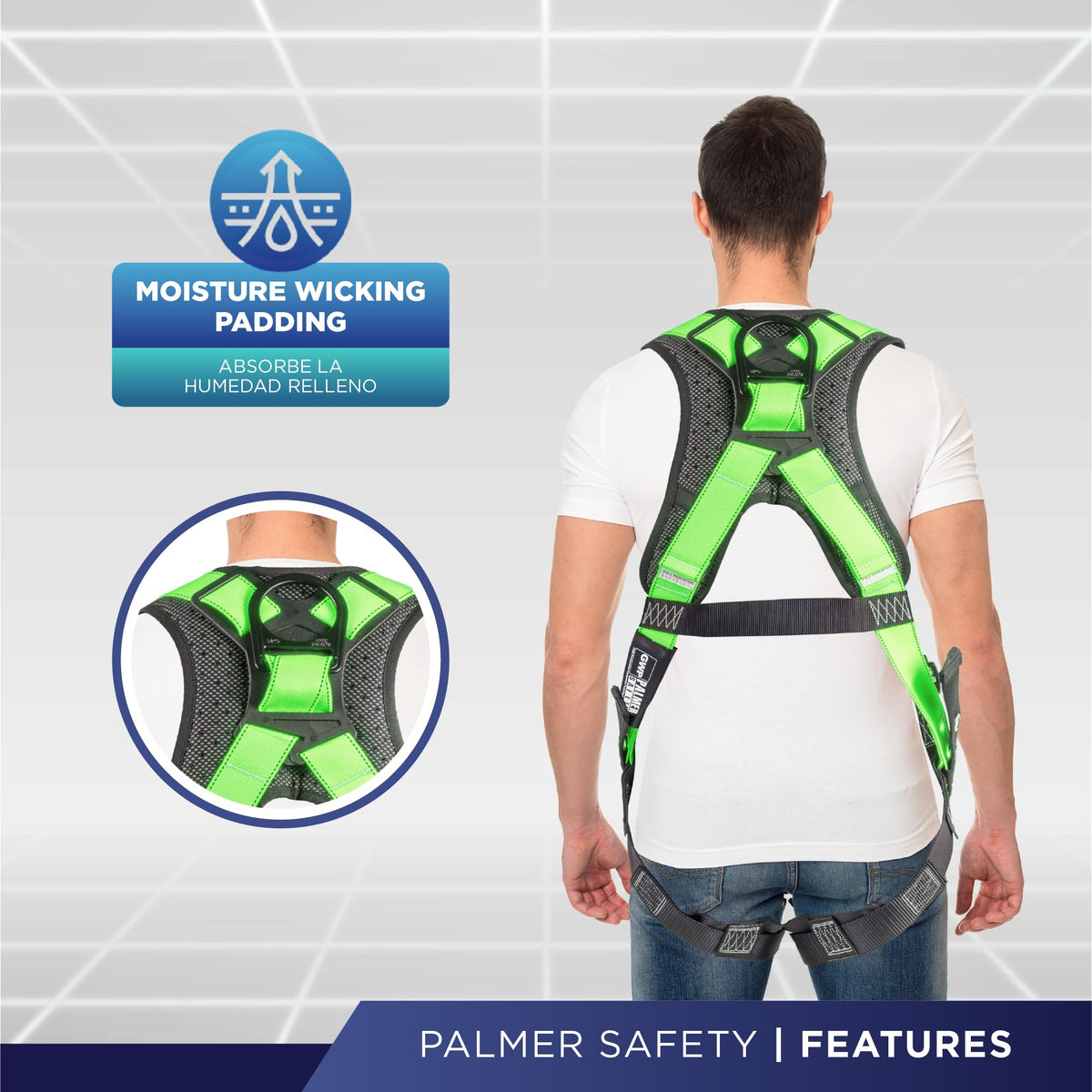 ATERET Fall Protection 5pt Safety Harness