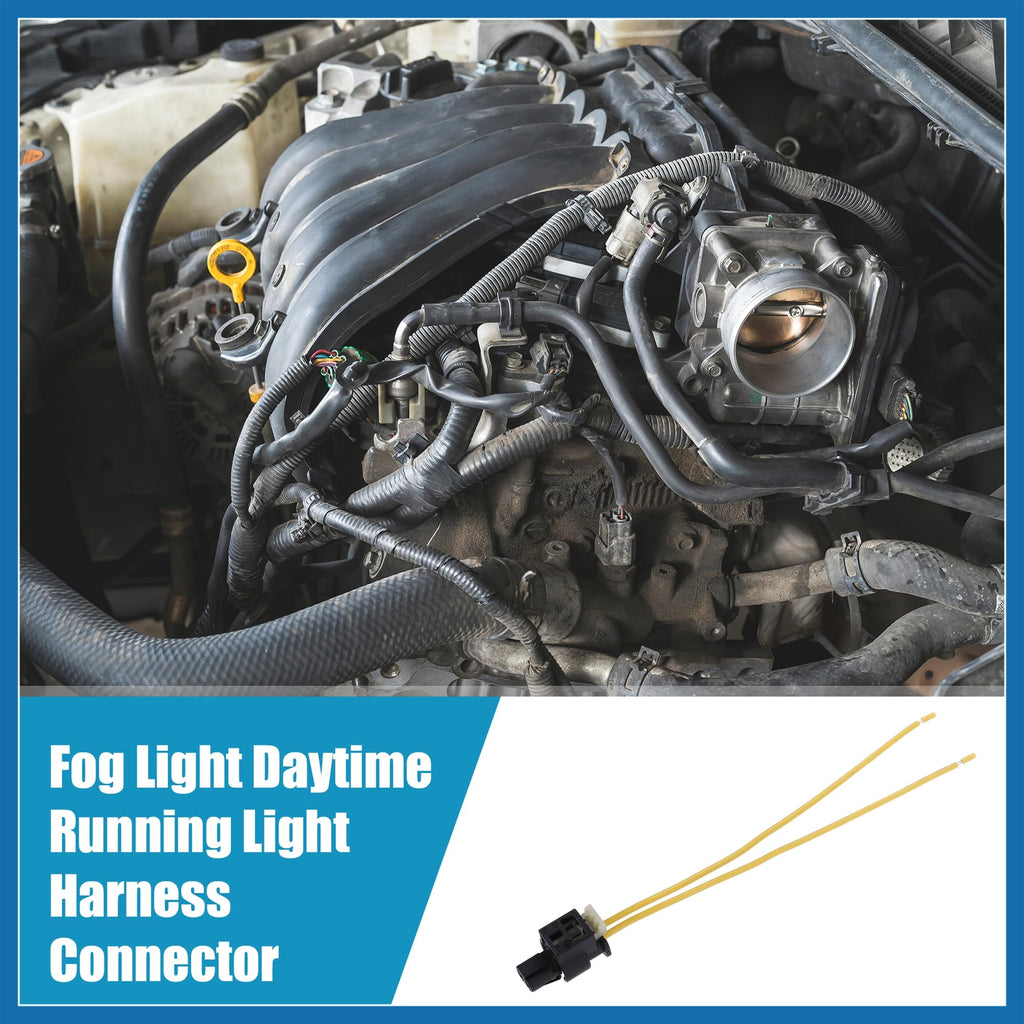 A ABSOPRO 2pcs Fog Light DRL Harness Connector for Mercedes Benz 08-19