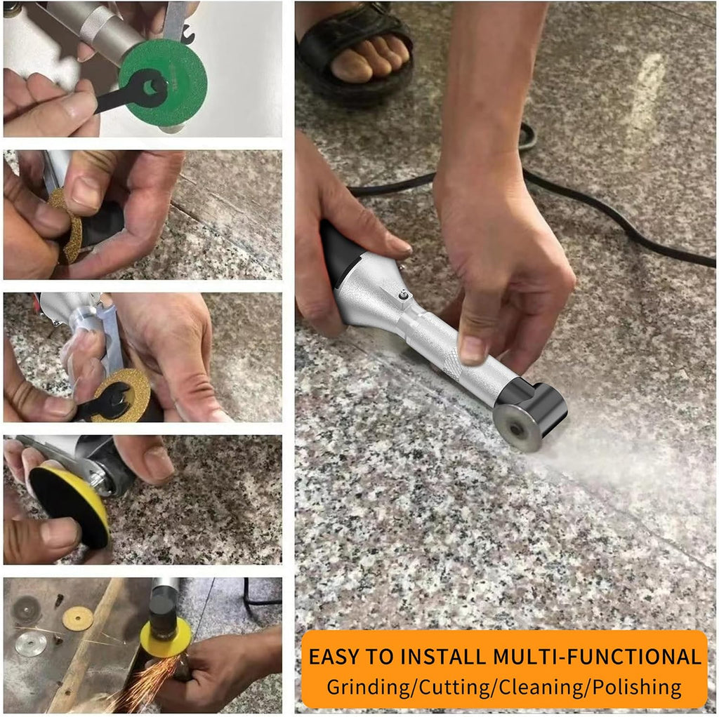 Multi-Purpose Electric Die Grinder Kit - 6 Variable Speed Polisher & Sander, Compact 1" Rotary Angle Grinder for
