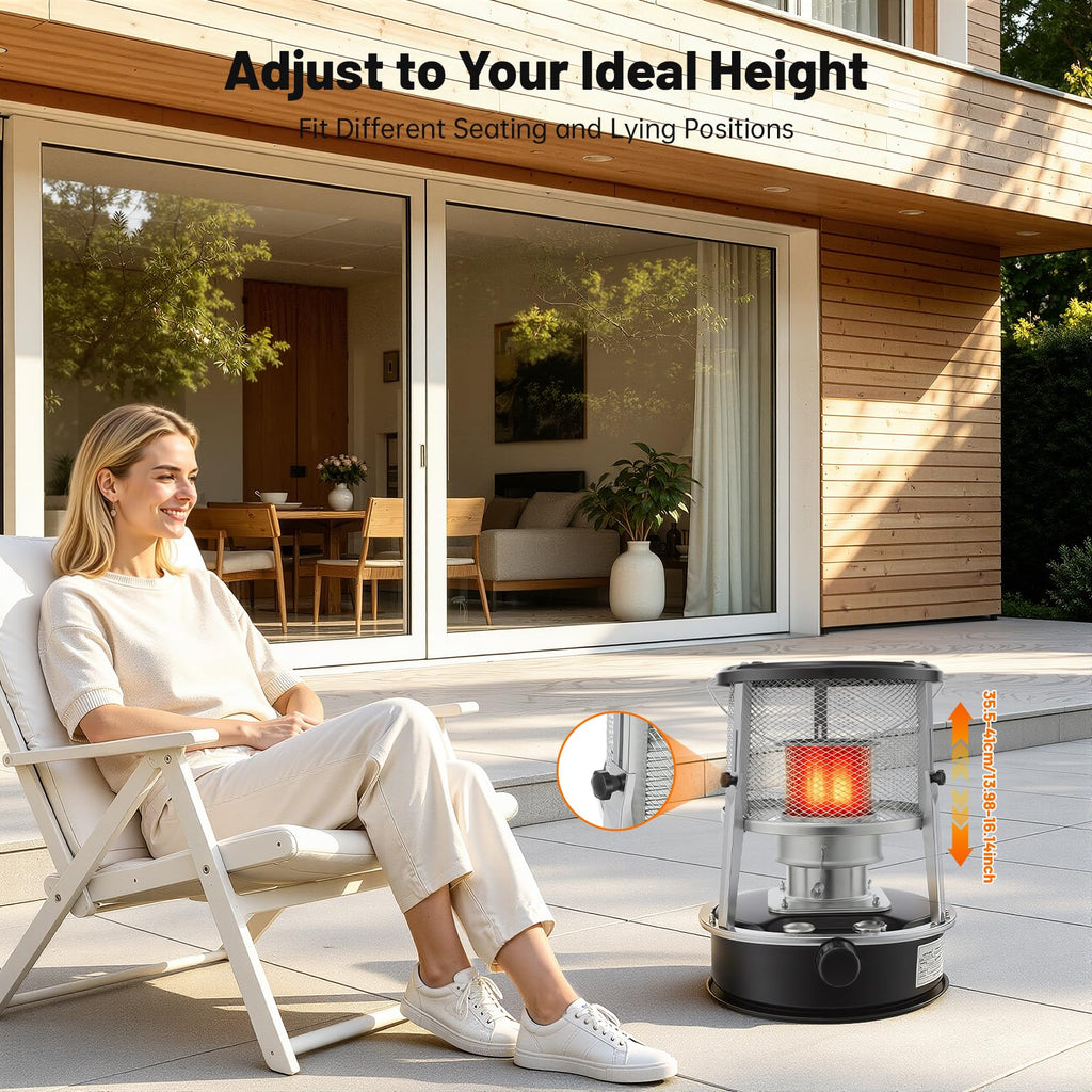 Portable Kerosene Heater with Handle, Outdoor Camping Kerosene Heater