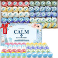 Bath Bombs Set 50 PCS with 10 Scents, Natural Bathbombs, Blue