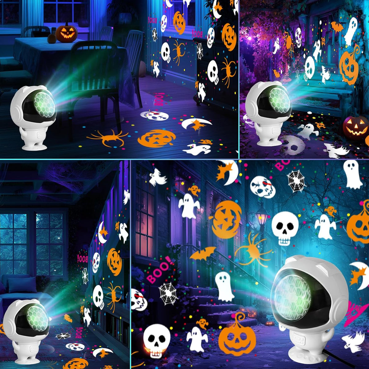 Halloween Projector Lights Outdoor/Indoor, Led Lights Projector for Halloween Decorations, Holiday Projector for