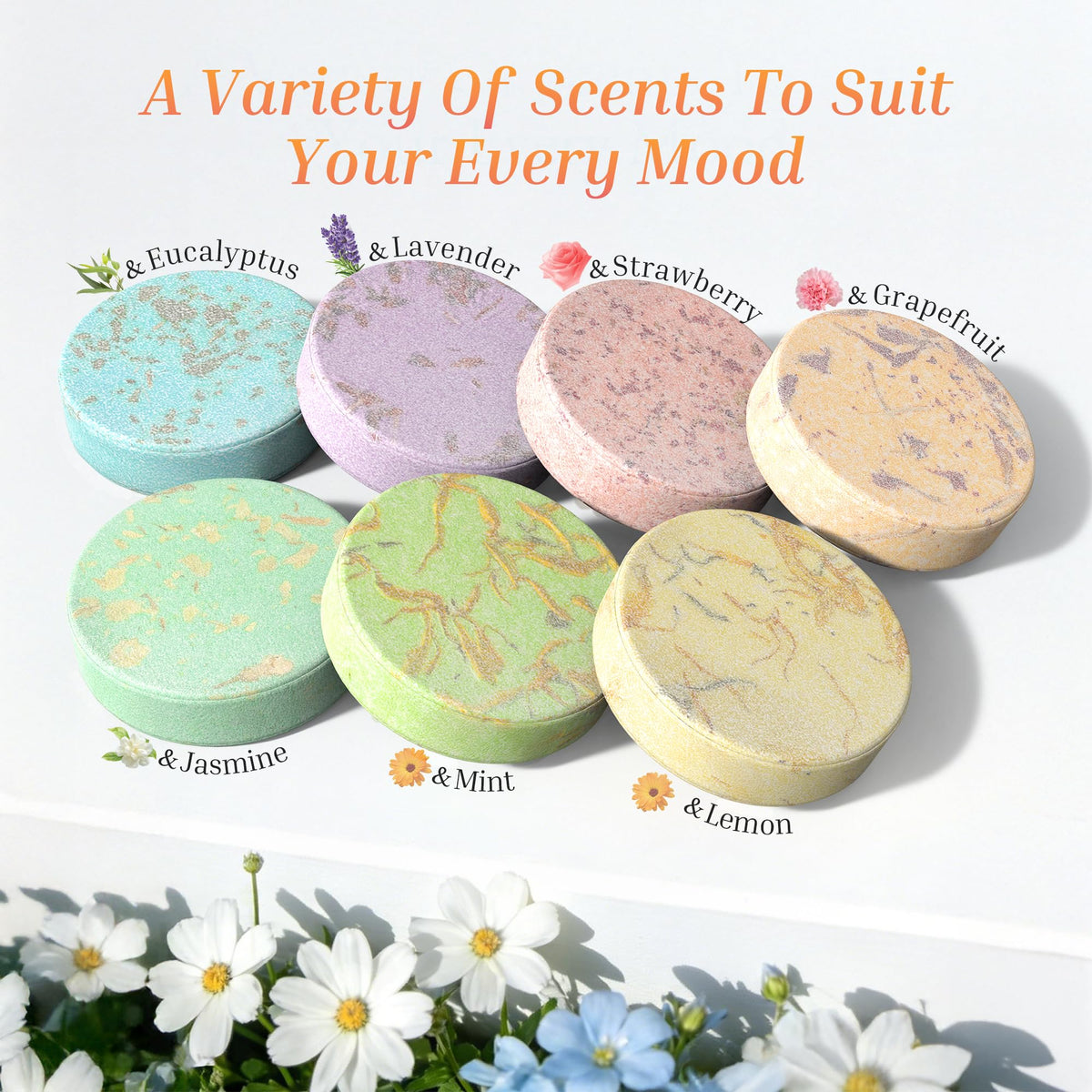 Shower Steamers Aromatherapy Gifts for Women, Relief 8 Pack