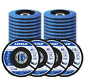 25 Pack 4-1/2 Inch Flap Discs for Angle Grinder, T29 Zirconia Alumina Grinding Wheels 40/60/80/120 Grit, Heavy Duty Sanding Discs for Metal, Stainless Steel, Weld Blending, Rust Removal, Finishing