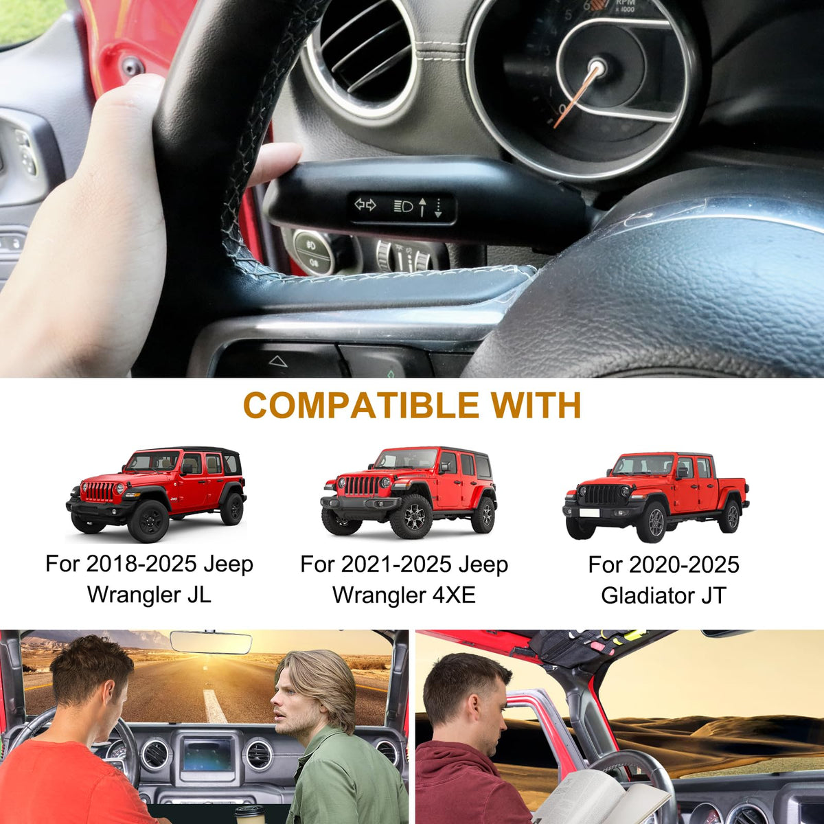Turn Signal Lever Extension Blinker Switch for Jeep Wrangler Accessories