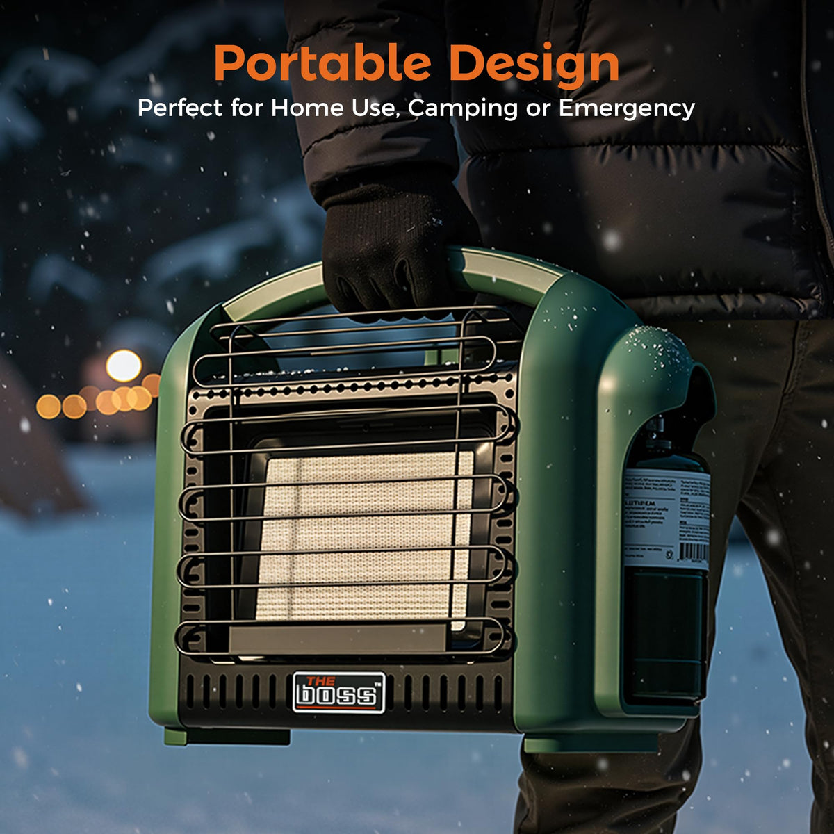 Propane Heater for Patio, 12000 BTU Portable Heater Outdoor Use Propane, Outdoor Space Heater for Camping