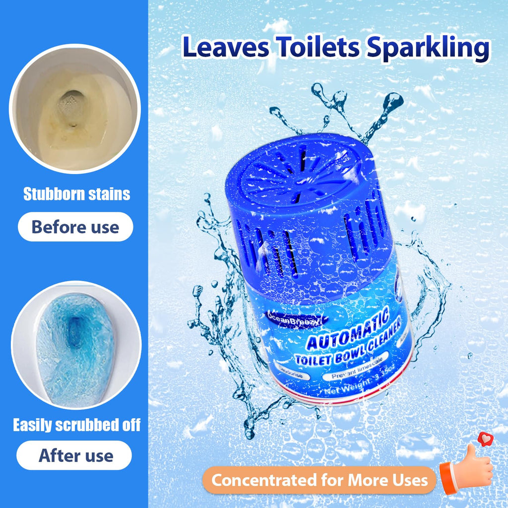 Automatic Toilet Bowl Cleaner Long Lasting Bottles 2 Pack