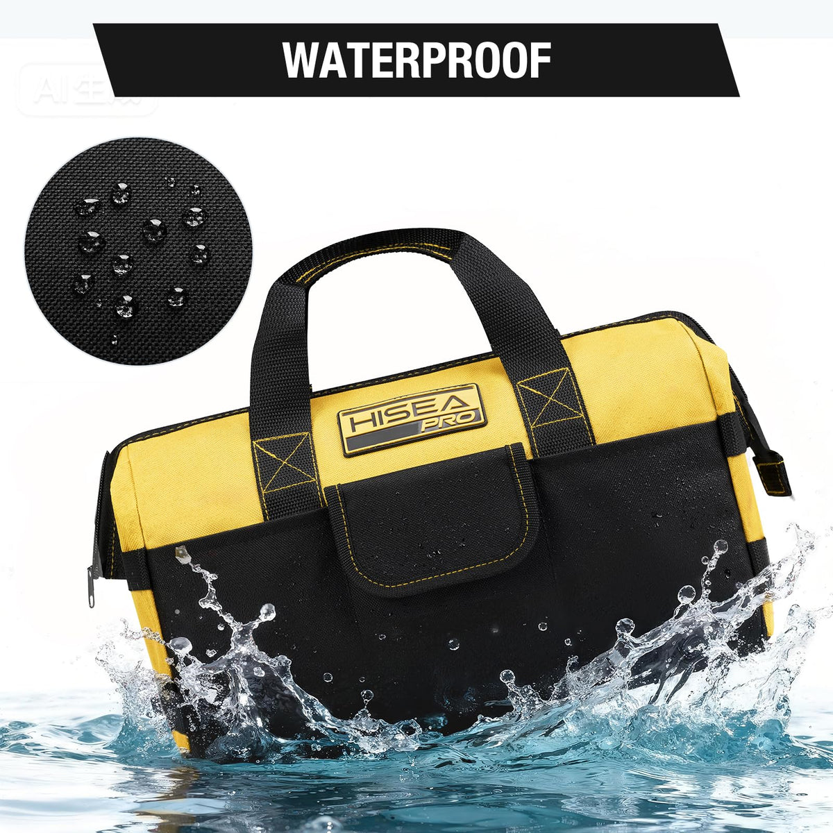 3 Pack Heavy Duty Tool Bag, 16-Inch Waterproof Tools Organizer Tote