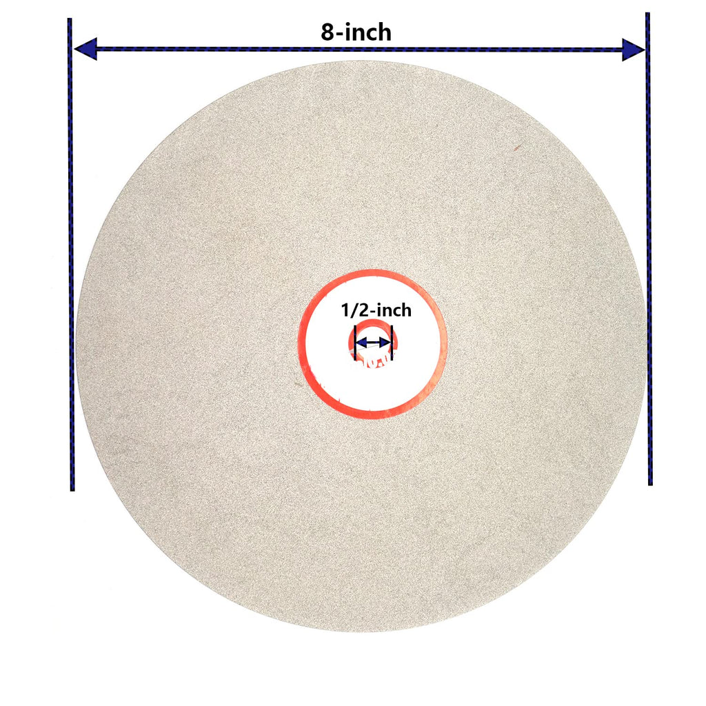 Flat Lap Wheel 8-inch Dia 150 Grit Diamond Coated Grinding Disc Polishing