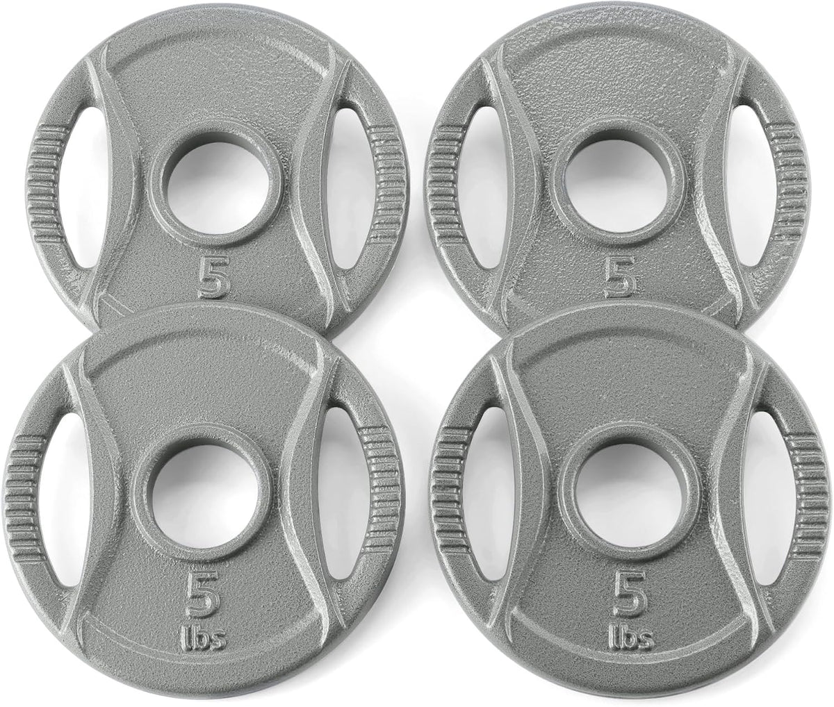 2-Inch Olympic Grip Weight Plates, Cast Iron