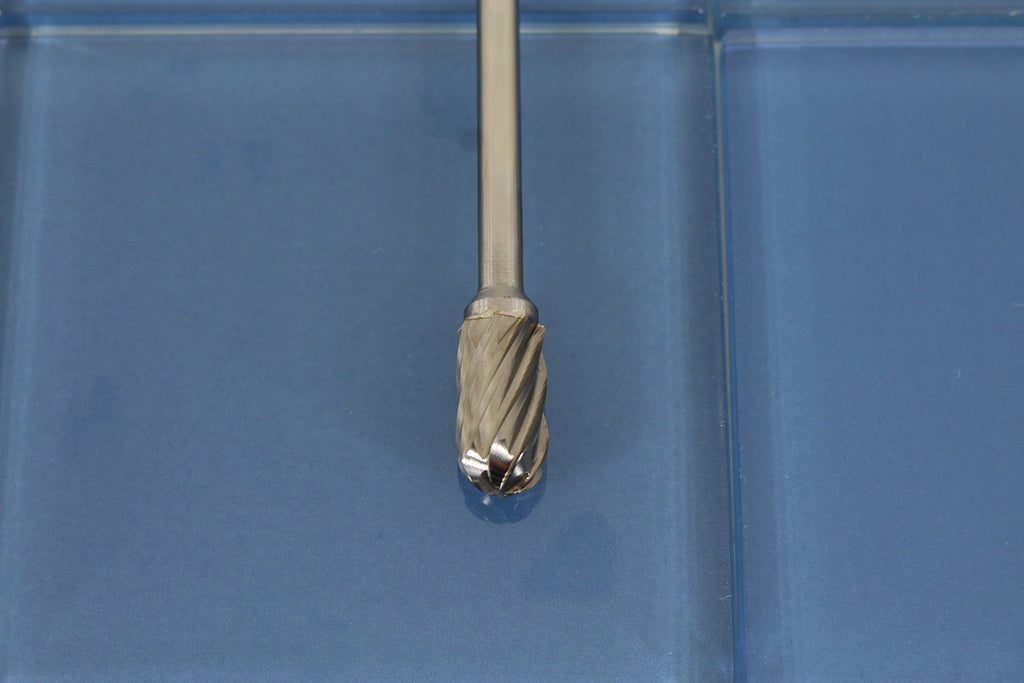 TEMO SC-5L6 NF Aluminum Cut Carbide Rotary Burr File 1/2" CyliBall 6" Shank
