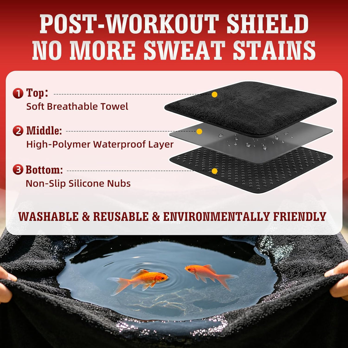 Car Seat Cover Towel GRS Certified Recycled, Waterproof & Washable, Non-Slip Universal Fit for Cars SUVs Trucks