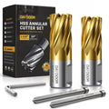 DAYDOOR 3/4'' HSS Annular Cutter, TiN Coated, 1-3/16'' Cutting Depth, 2pcs
