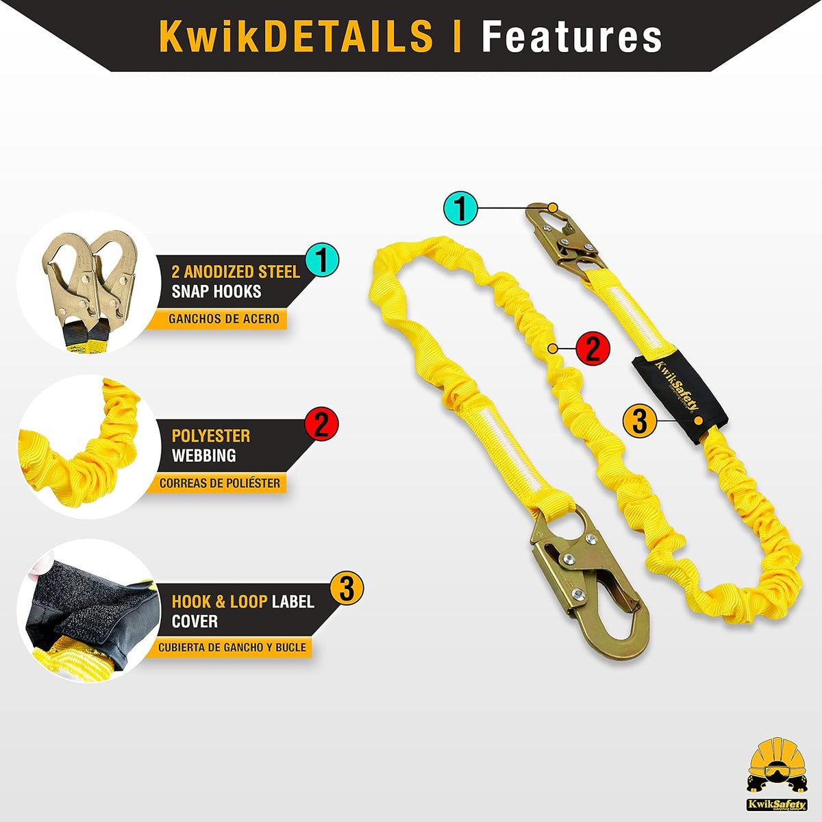 Fall Protection Safety Harness - Construction & Roofing Fall Arrest Safety Harnesses - ANSI OSHA Compliant