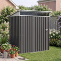 5x3 FT Outdoor Storage Shed with Window & Lockable Door | All-Weather Small Metal Tool Shed for Backyard Patio