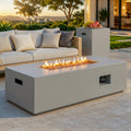 43" Propane Fire Pit Table for Outside Patio, Grey