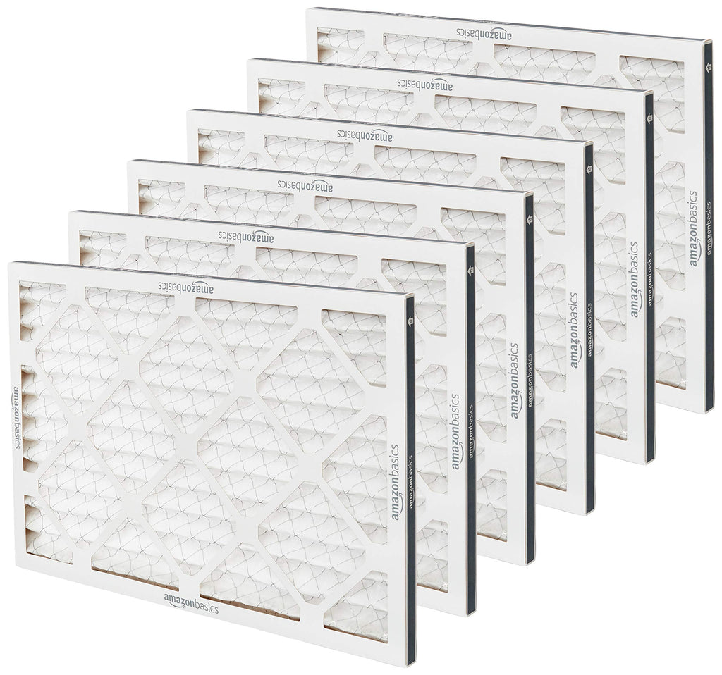 14x20x1 Air Filter, MERV 8 AC Furnace Filters, Allergen Control , Electrostatic, Removes Dust Pollen and Lint, 6-Pack