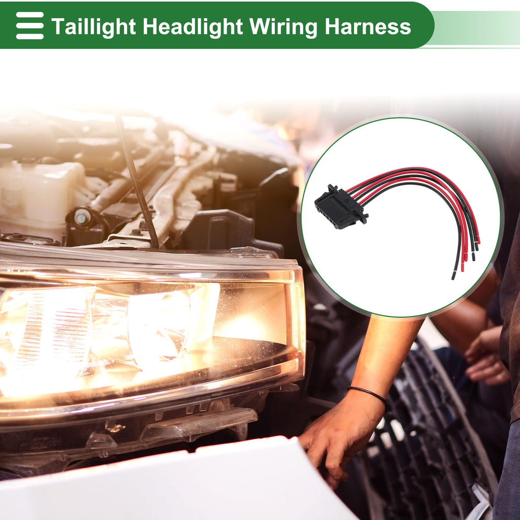 VekAuto No.A906820016 Headlight Cable Repair Kit for Mercedes-Benz Sprinter 2007-2024 Taillight Headlight Plug 6 Pcs Terminal 15cm 1 Set