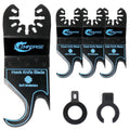 Cenforge Oscillating Multi Tool Hook Knife Blade, 4PCS Multitool Saw Blades for Cutting Soft Materials Roofing Shingles, PVC Carpet and Cardboard