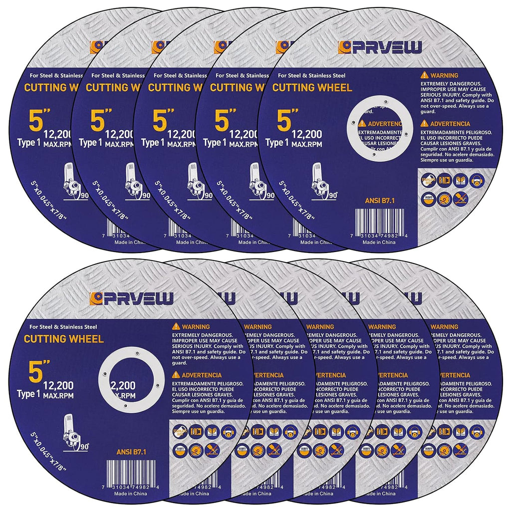 5 Inch Cut Off Wheels,10-Pack 5"x0.045"x7/8" Quality Cutting Disc