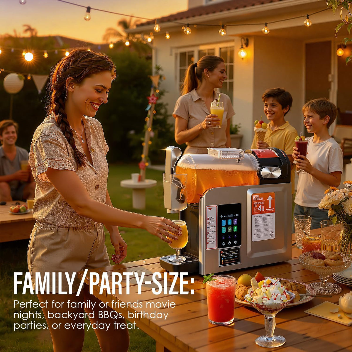 New Upgrade Smart 6 Presets Slushie Machine for Home & Frozen Drink Maker