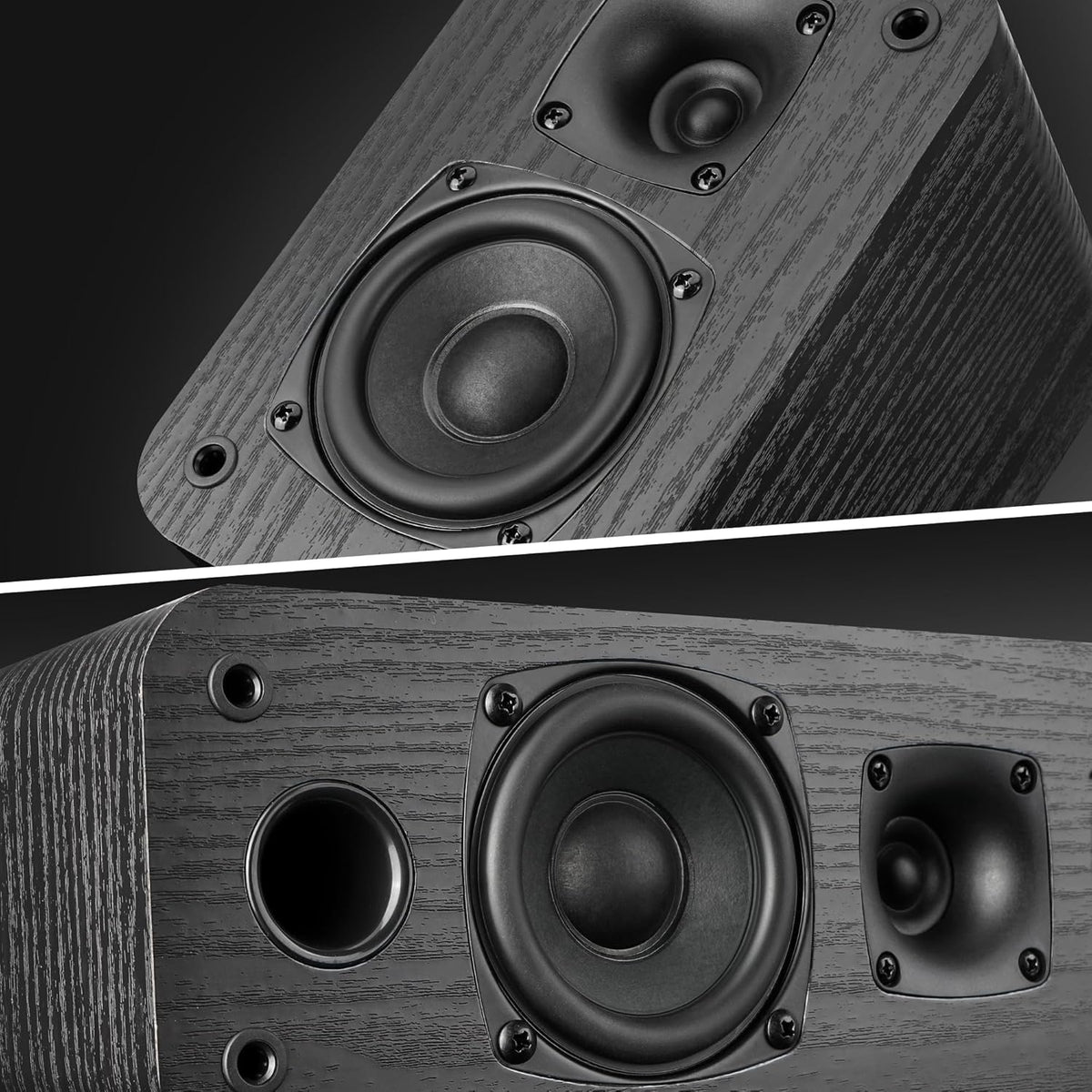 5.0 Home Theater System, HiFi Surround Sound Speakers | 230W Peak Power, Dialogue Clarity, Passive, Classic Retro