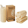 Natural Loofah Sponge Set – 100% Plant-Based, Dye-Free, Biodegradable Bath Exfoliator for Glowing Skin – Handcrafted