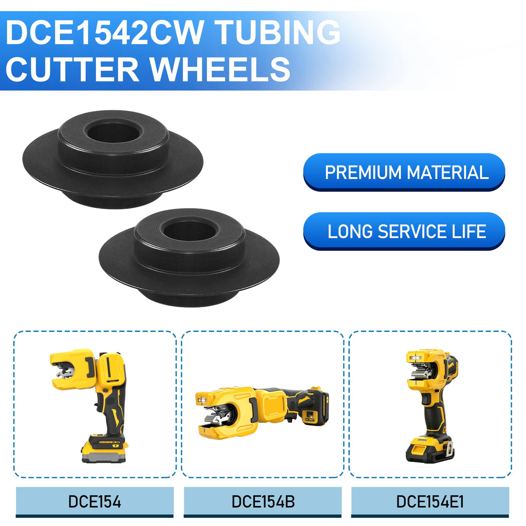 DCE1542CW Tubing Cutter Wheels for DeWalt DCE154 20V MAX XR 2 Pack
