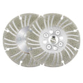 Angle Grinder Diamond Cutting Wheel - electroplated Diamond Blade for Metal, Steel, Concrete, Stone, Tile - 4 1/2, 5, 6 inch Wet/Dry Grinding Wheel (with Flange, 4 1/2)