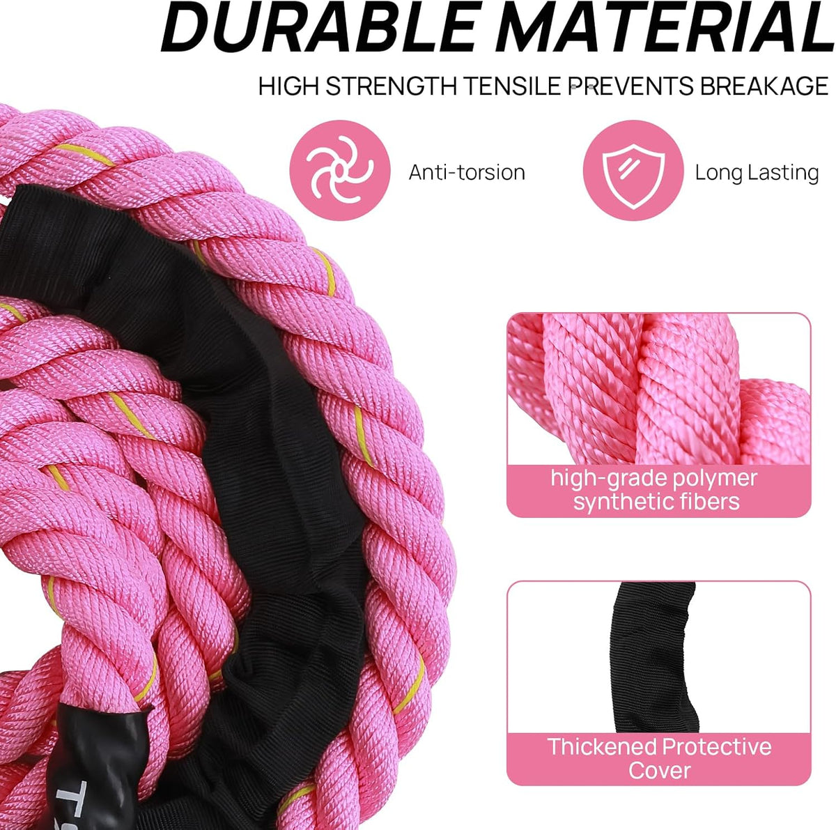 Weighted Jump Rope for Fitness – Heavy Skipping Rope for Women & Adults, Ideal for Home Gym Workouts, Strength