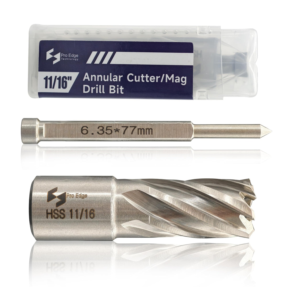 1PC M2AL HSS Annular Cutter 11/16" Cutting Dia 1" Depth 3/4" Weldon Shank